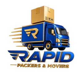 Rapid Packers & Movers 3D logo